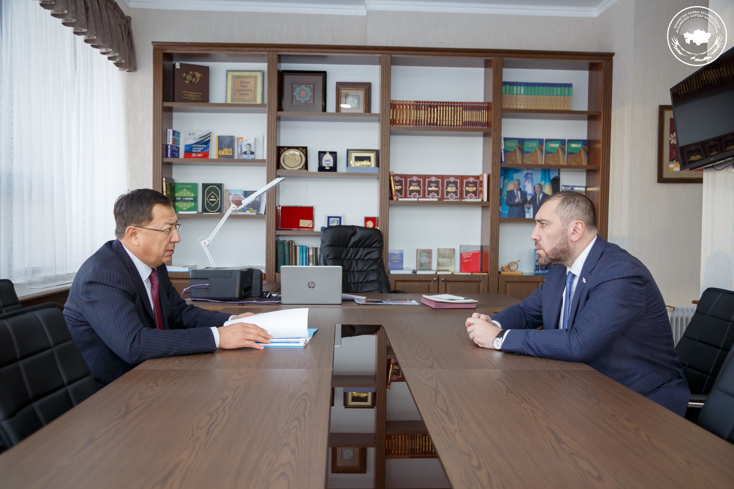 Zhanseit Tuimebayev meets Zurab Abashidze, Ambassador Plenipotentiary and Extraordinary of Georgia to Kazakhstan